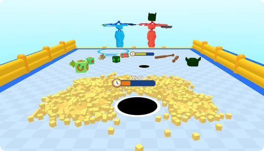 Puzzle Hole With Cube